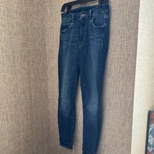 MOTHER Dark Blue Skinny Jeans